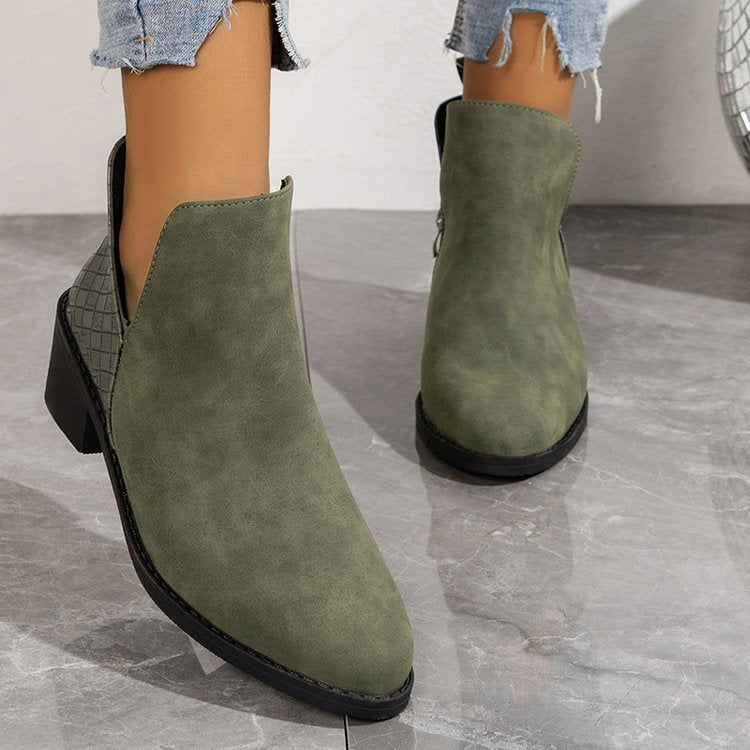 Teline – Stiefeletten mit Kontrast-Panel