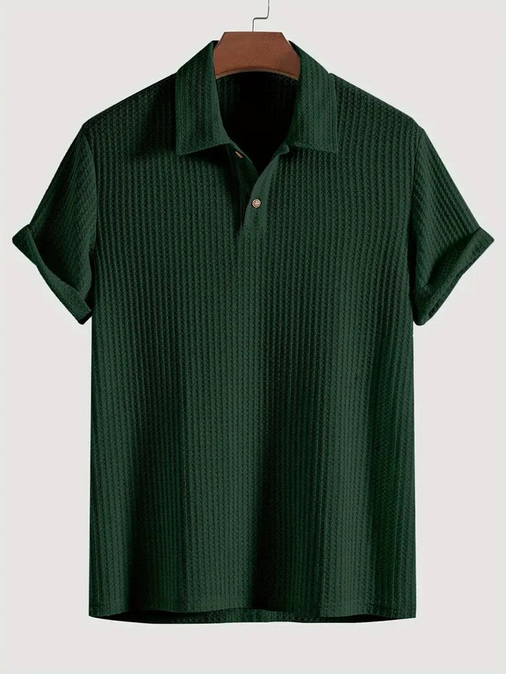 Gero – Strukturiertes Strick-Poloshirt