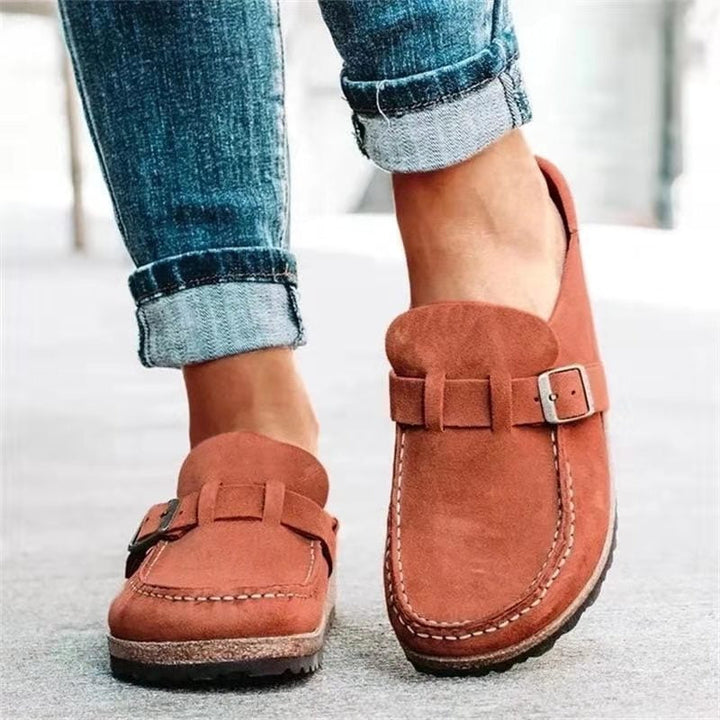 Roswita – Bequeme Slipper mit Schnallendetail