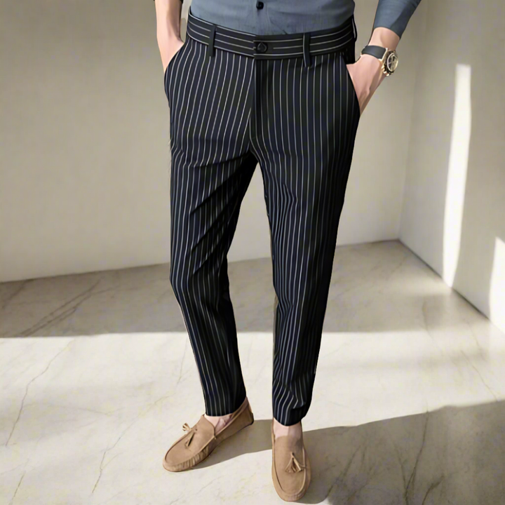 Elegante Gestreifte Hose