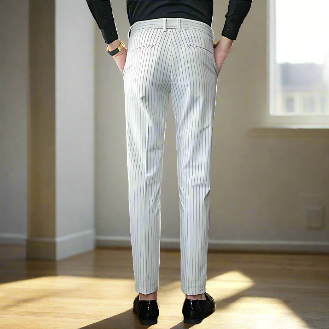 Elegante Gestreifte Hose