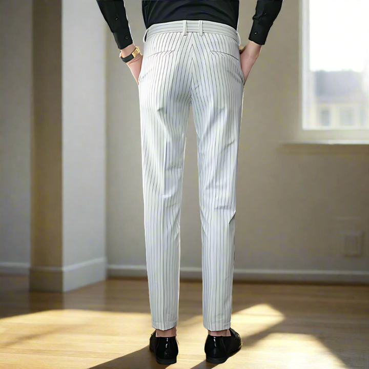 Elegante Gestreifte Hose