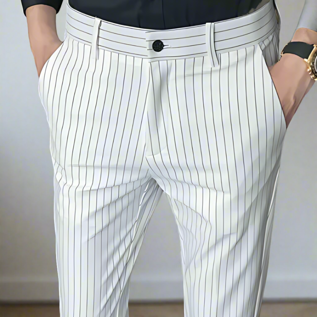 Elegante Gestreifte Hose