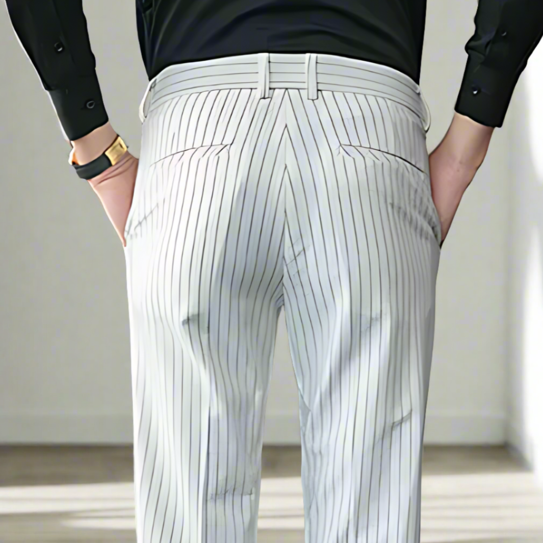 Elegante Gestreifte Hose