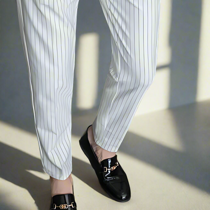 Elegante Gestreifte Hose