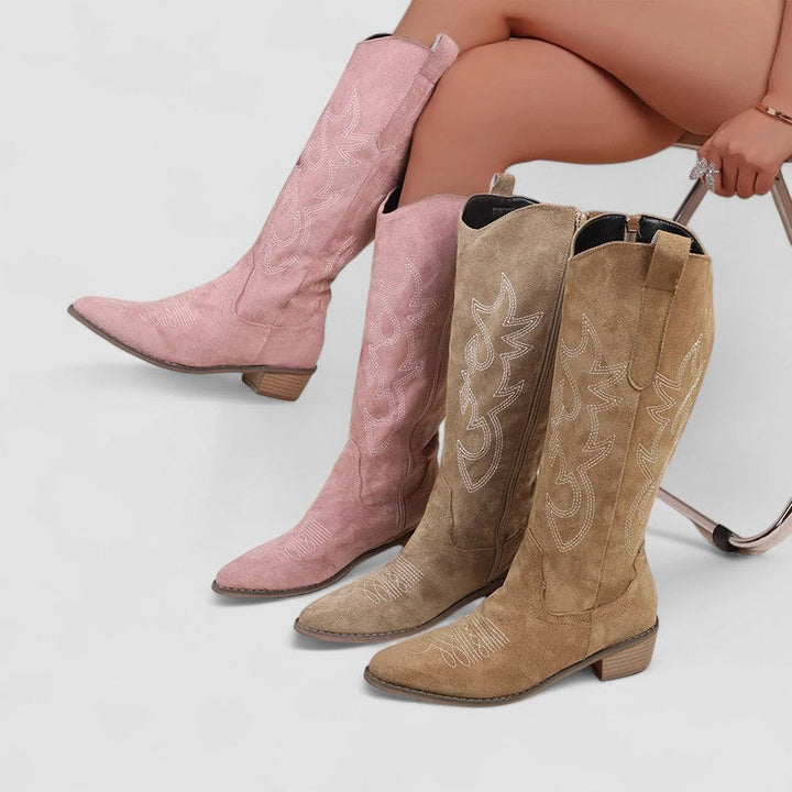 Firza – Western Kniehohe Stiefel
