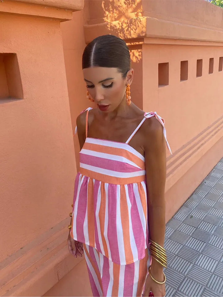 Hanne – Sommer-Set mit Bedruckter Hose