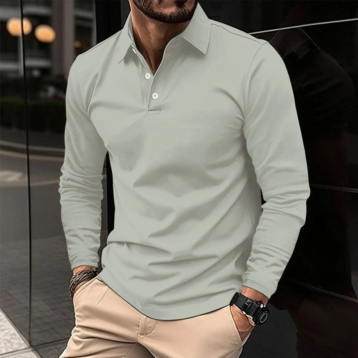 Ysmar – Langarm-Poloshirt