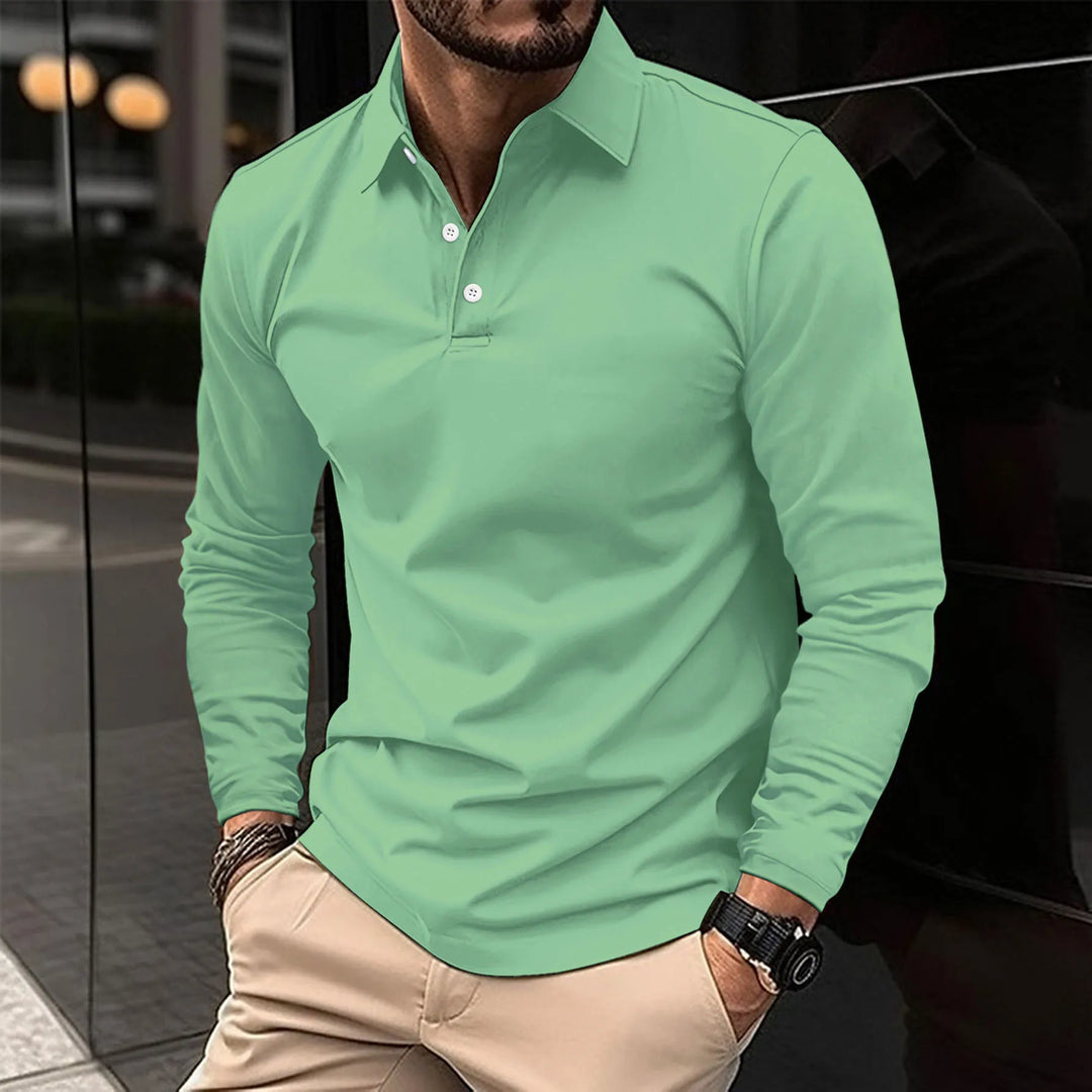 Ysmar – Langarm-Poloshirt