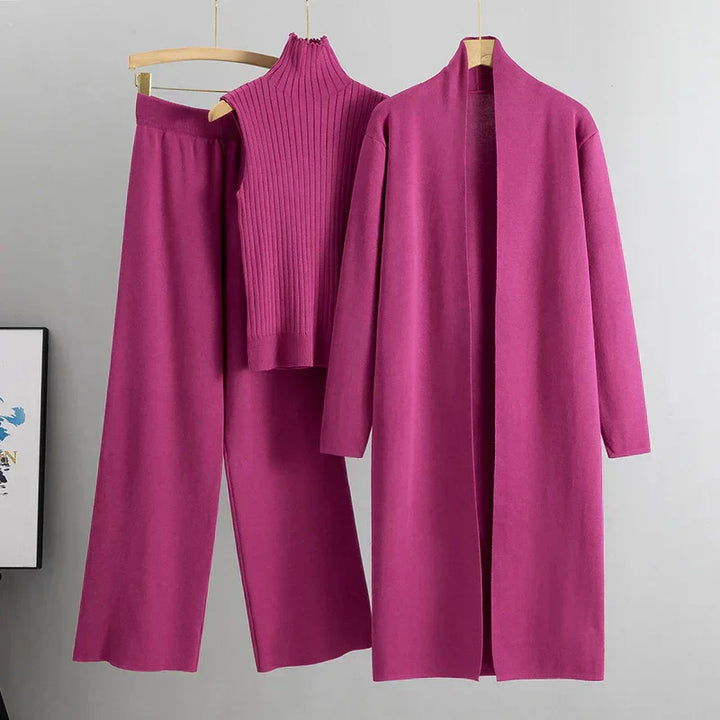 Felmina – Dreiteiliges Strick-Co-ord-Set