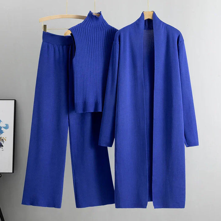 Felmina – Dreiteiliges Strick-Co-ord-Set