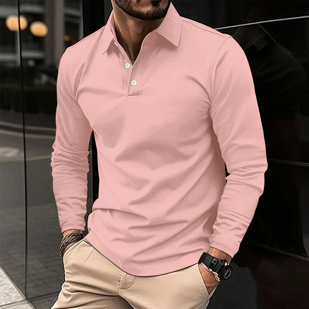 Ysmar – Langarm-Poloshirt