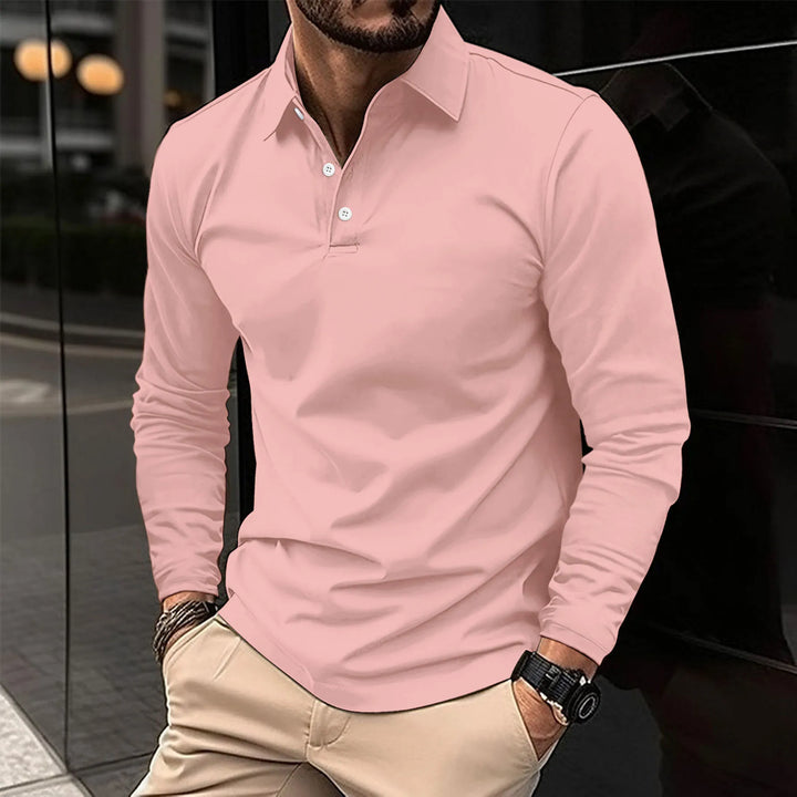 Ysmar – Langarm-Poloshirt