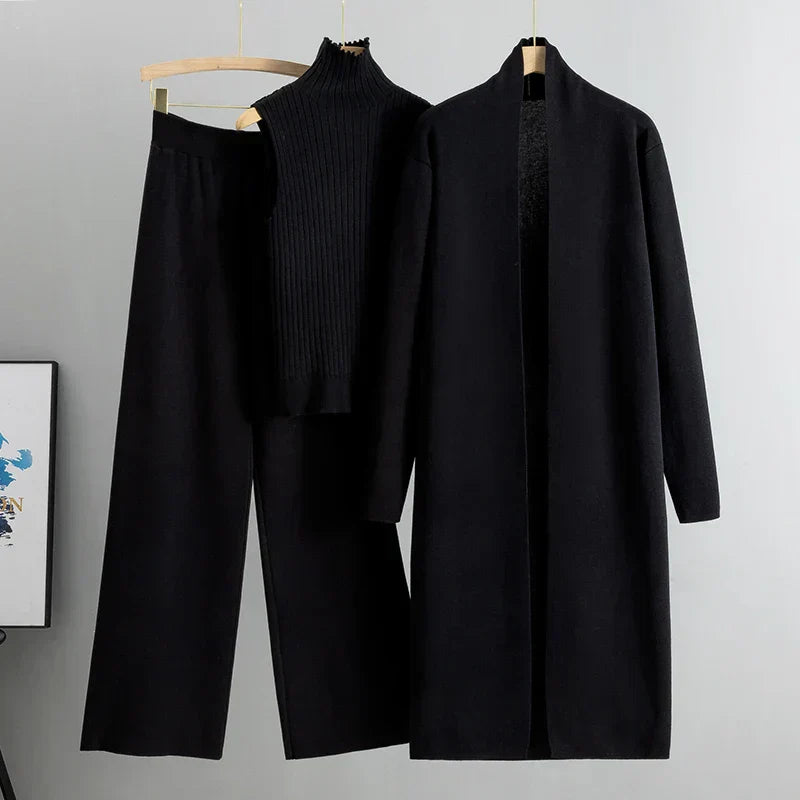 Felmina – Dreiteiliges Strick-Co-ord-Set