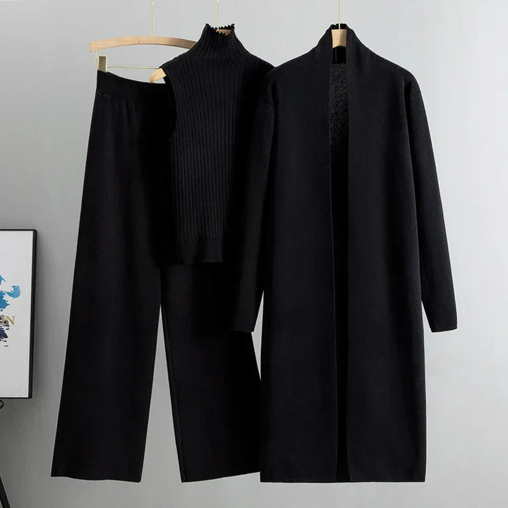 Felmina – Dreiteiliges Strick-Co-ord-Set