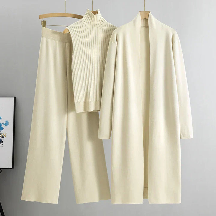 Felmina – Dreiteiliges Strick-Co-ord-Set