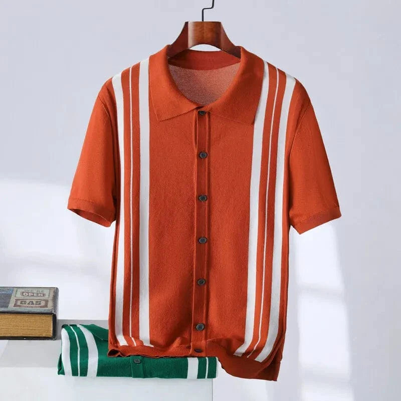Henning – Gestreiftes Strickpolo