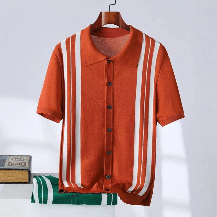 Henning – Gestreiftes Strickpolo