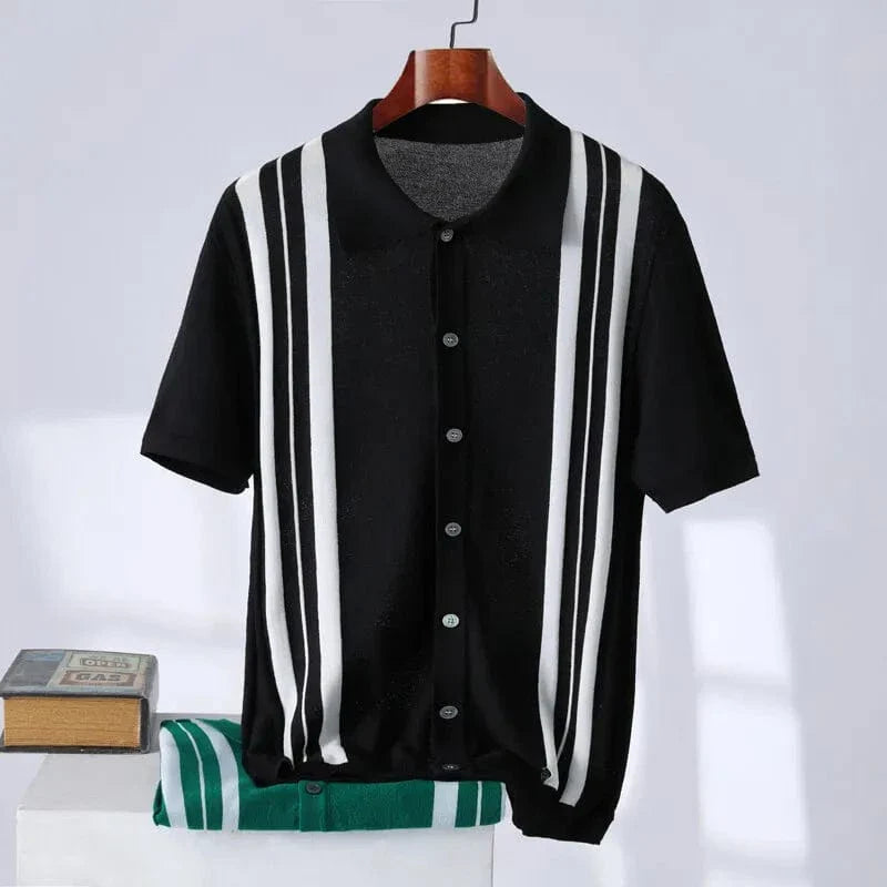 Henning – Gestreiftes Strickpolo