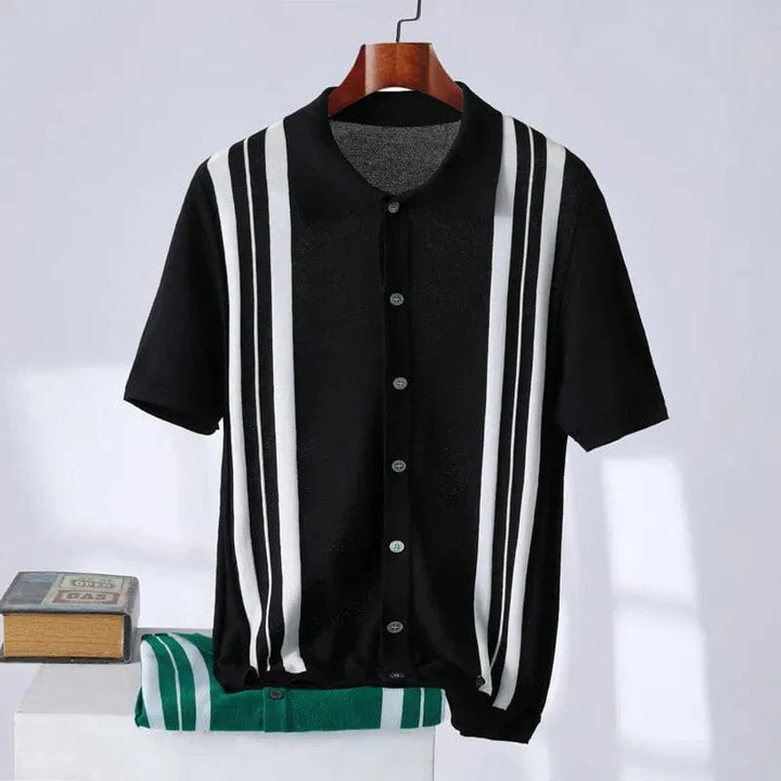 Henning – Gestreiftes Strickpolo