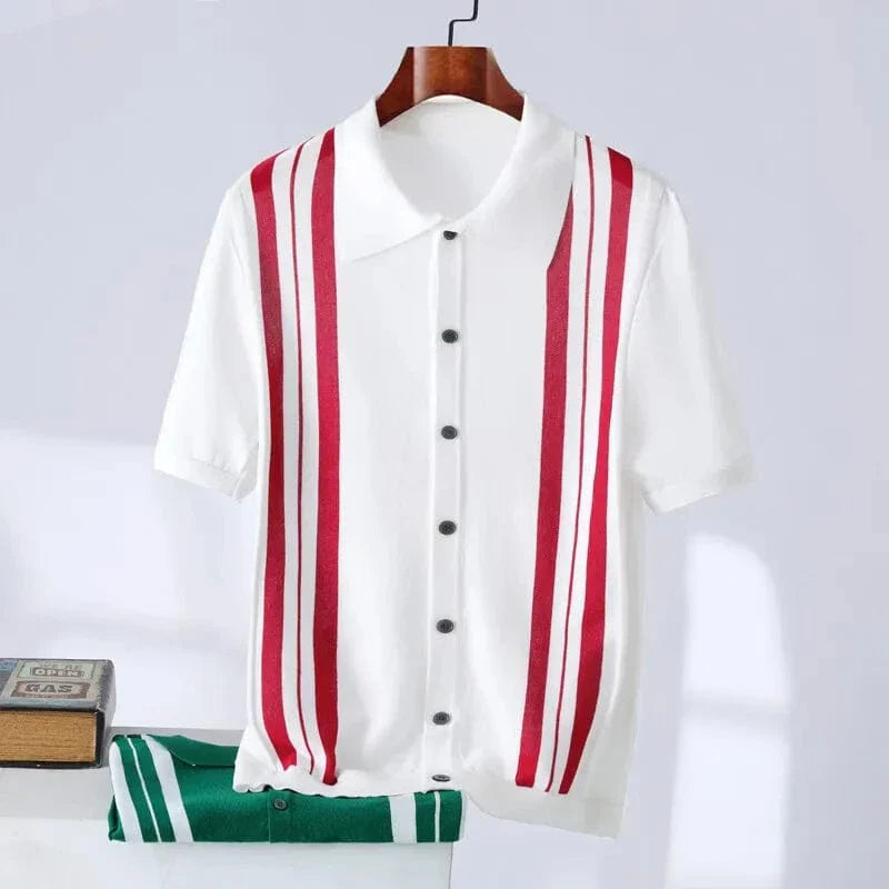 Henning – Gestreiftes Strickpolo