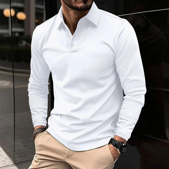 Ysmar – Langarm-Poloshirt