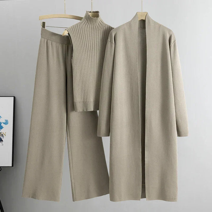 Felmina – Dreiteiliges Strick-Co-ord-Set