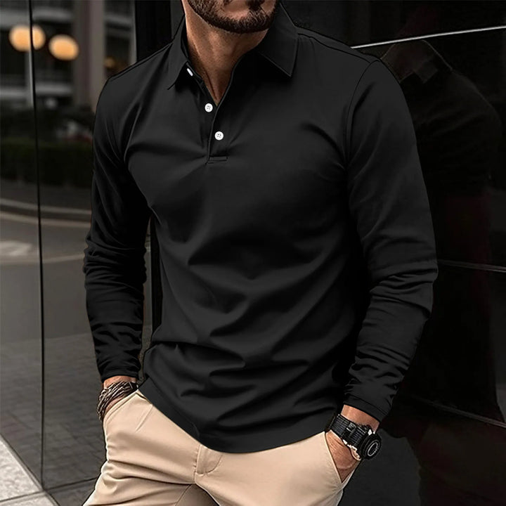 Ysmar – Langarm-Poloshirt