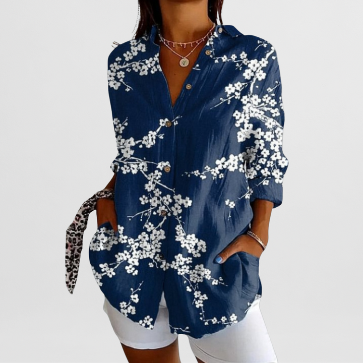 Philine – Locker geschnittene Printbluse