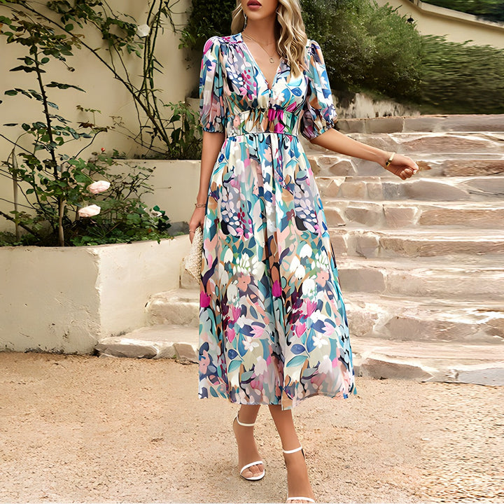 Liselotte – Maxikleid mit Blumenmuster