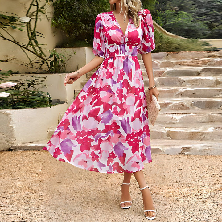 Liselotte – Maxikleid mit Blumenmuster