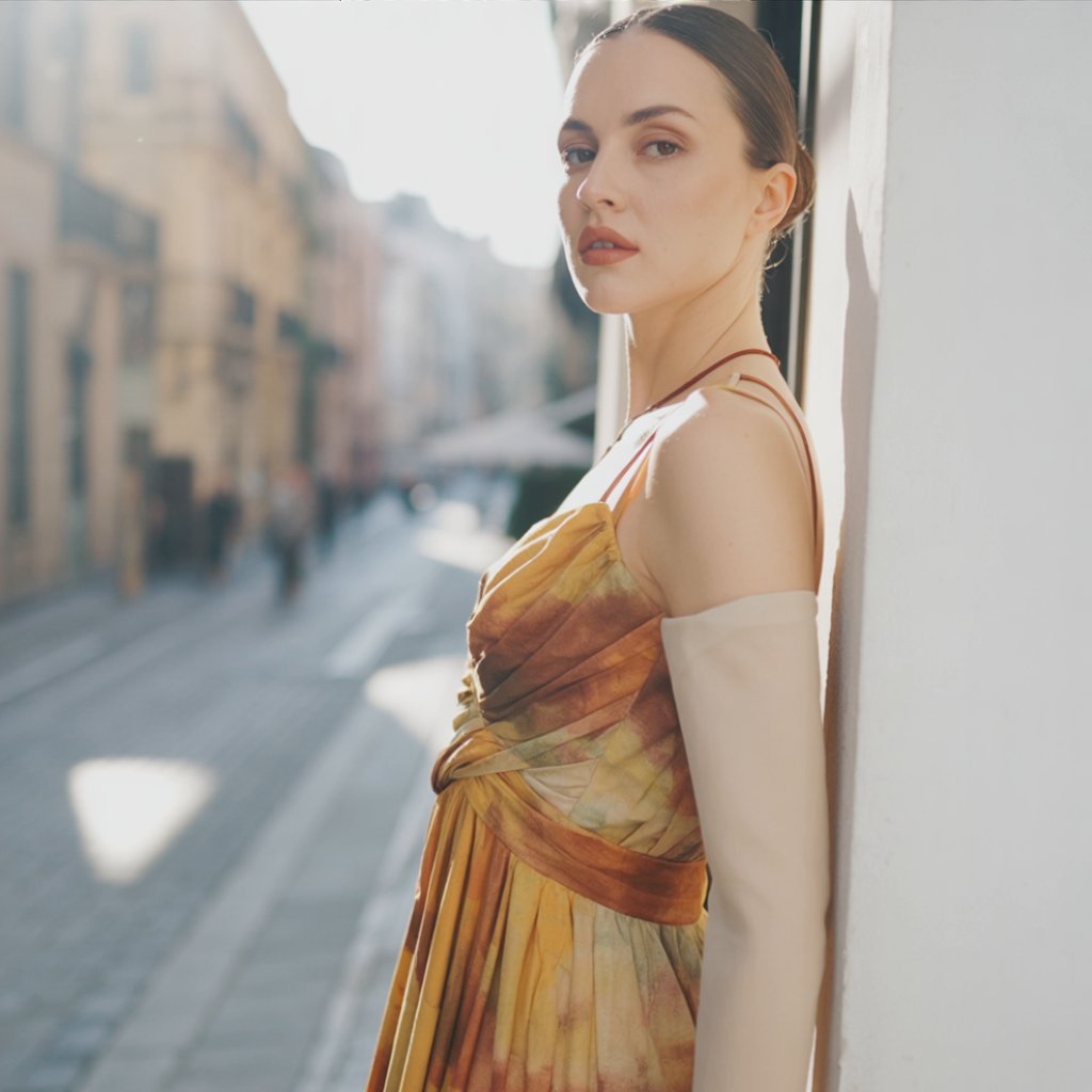 Aelwena – Träger-Ombre-Maxikleid