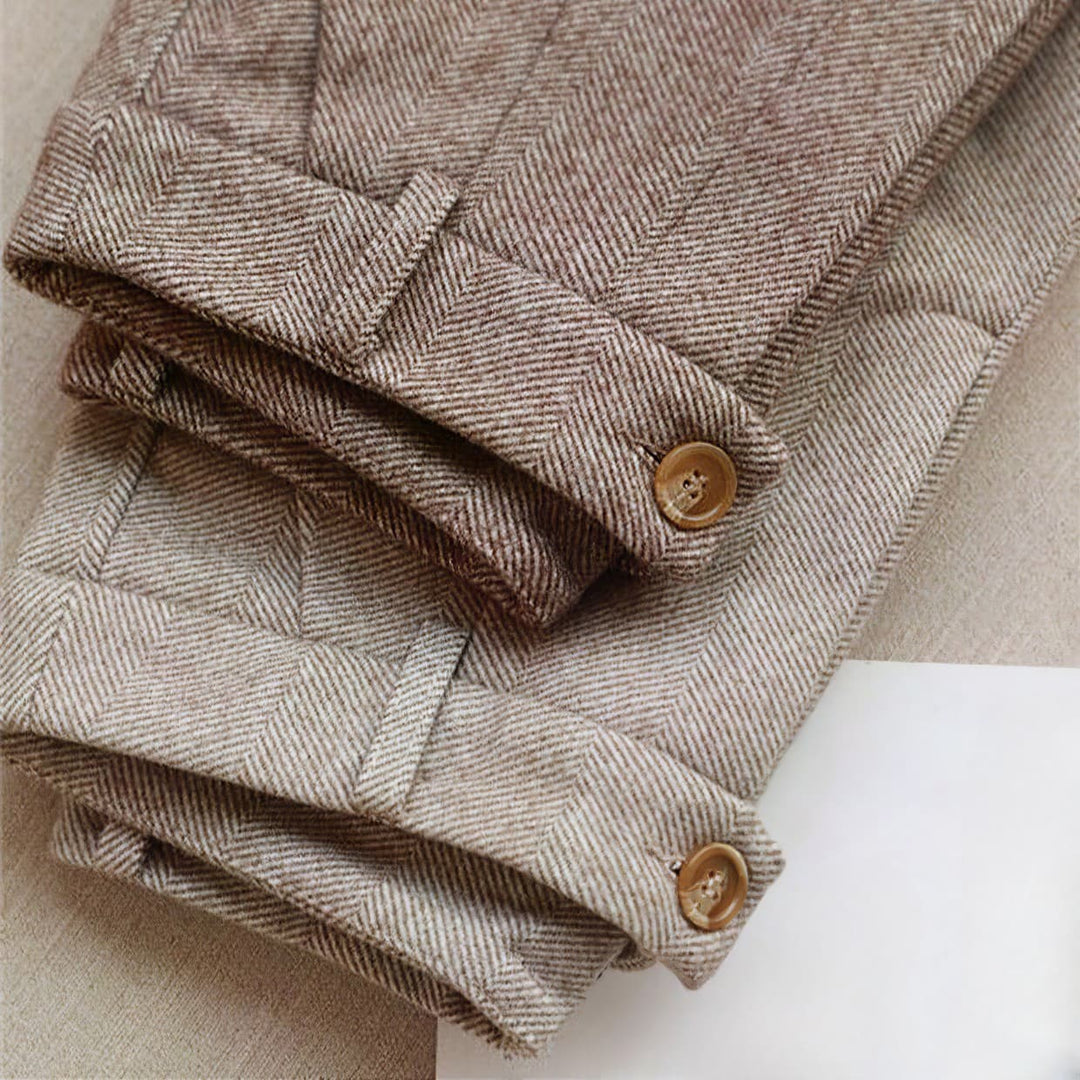 Ottilio – Elegante Hose mit Fischgrätmuster