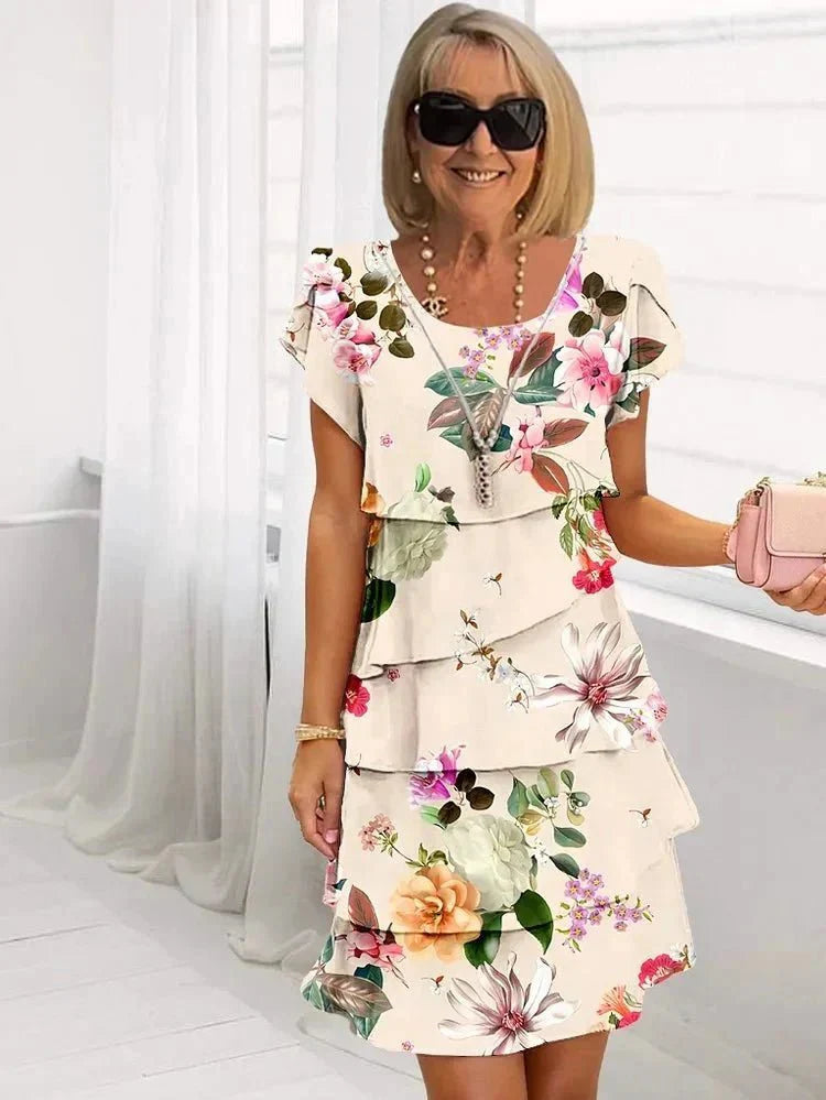 Amabel – Bedrucktes Boho-Midikleid