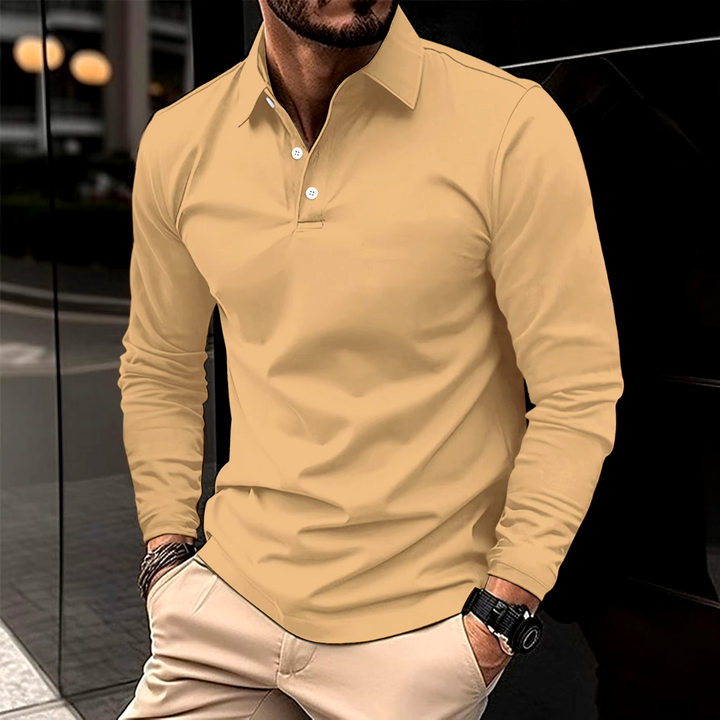 Ysmar – Langarm-Poloshirt