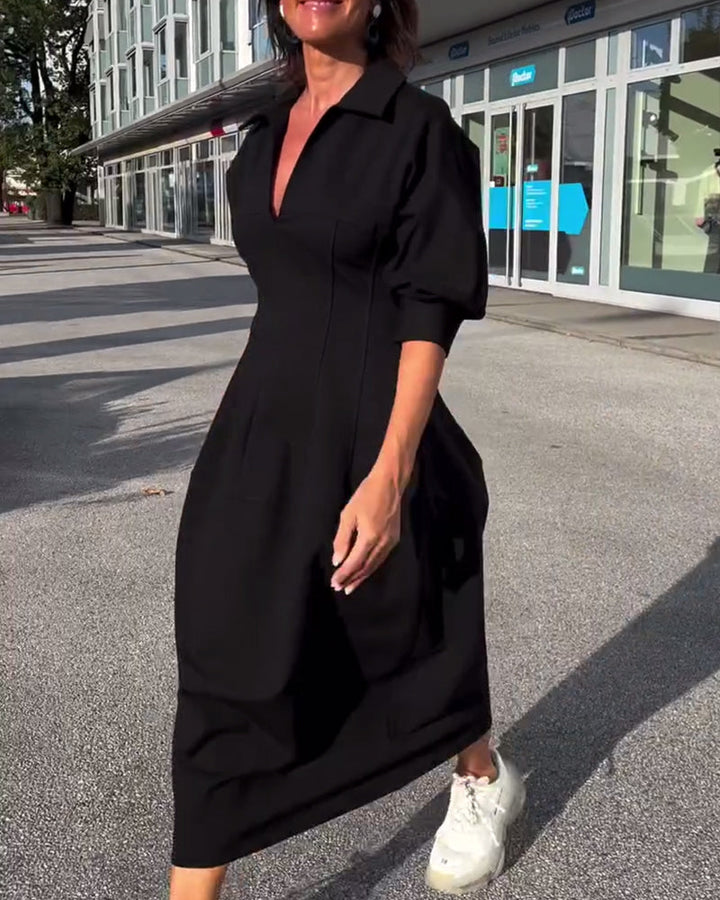 Karolin | Bequemes Langes Kleid