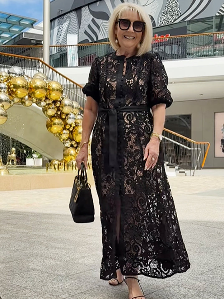 Abigail – Bedrucktes Boho-Midikleid