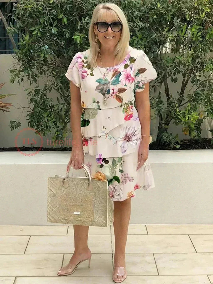 Amabel – Bedrucktes Boho-Midikleid