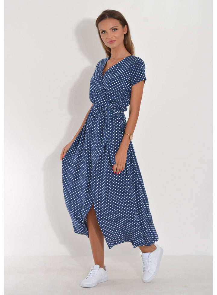 Penelope – Wickelkleid mit Tupfenmuster