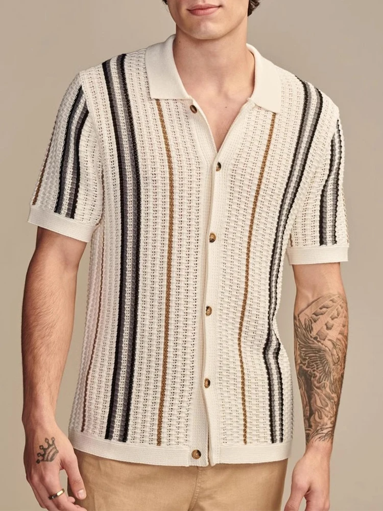 Darian – Strukturiertes Strick-Poloshirt