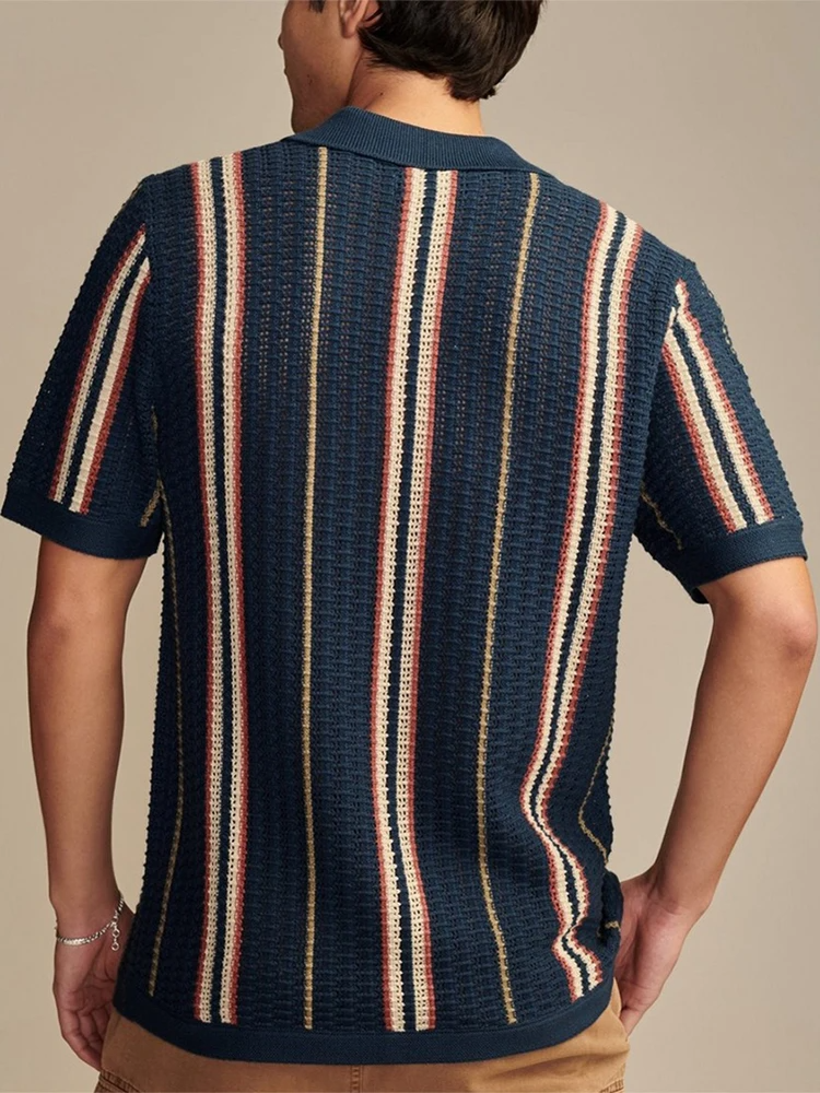 Darian – Strukturiertes Strick-Poloshirt