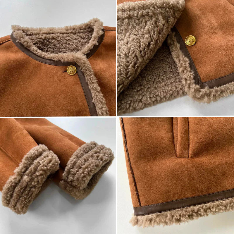 Terhild – Jacke mit Shearling-Besatz
