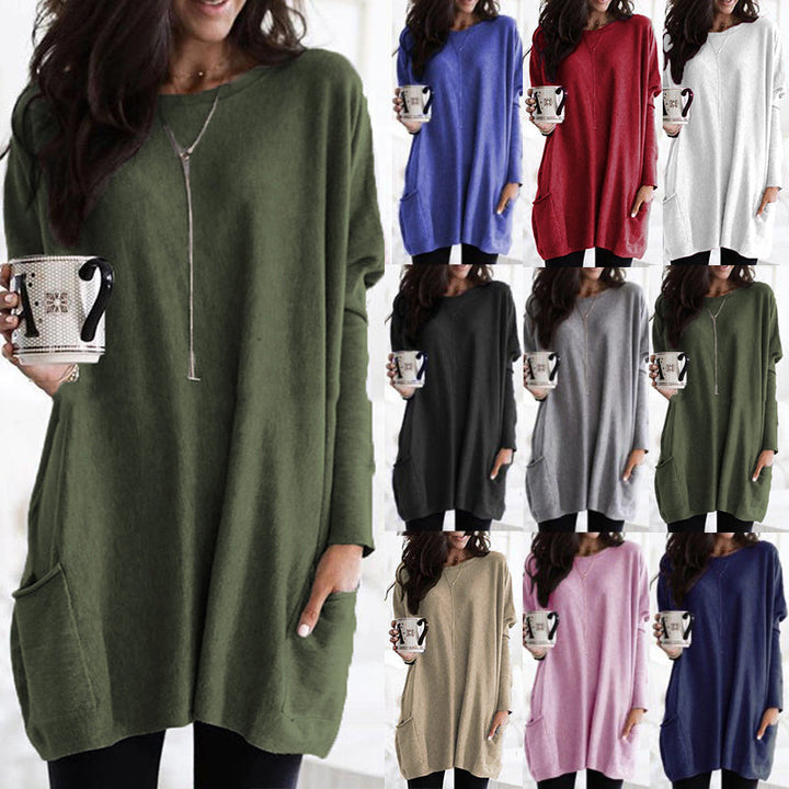 Damenpullover mit Taschen
