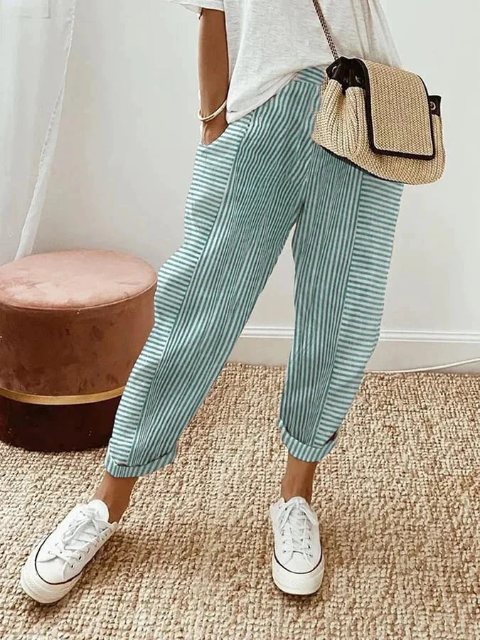 Rory – Gestreifte Relaxed-Hose