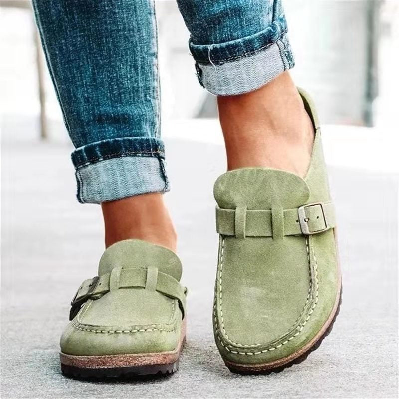 Roswita – Bequeme Slipper mit Schnallendetail