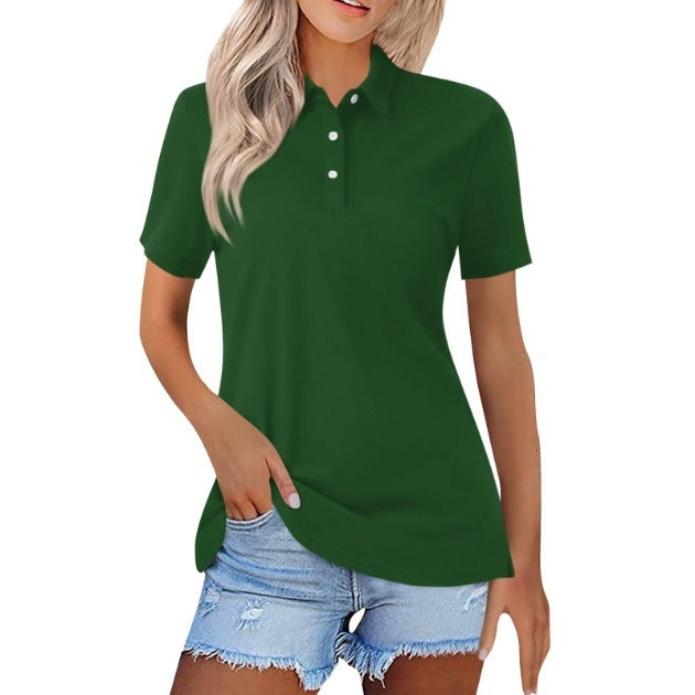Priscella – Klassisches Polo-Top mit Knöpfen