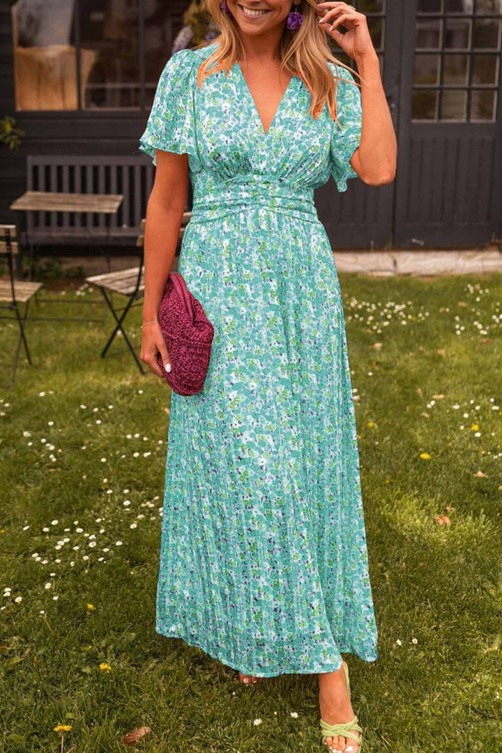 Xabrina – Maxikleid mit Empire-Taille und Blumenmuster