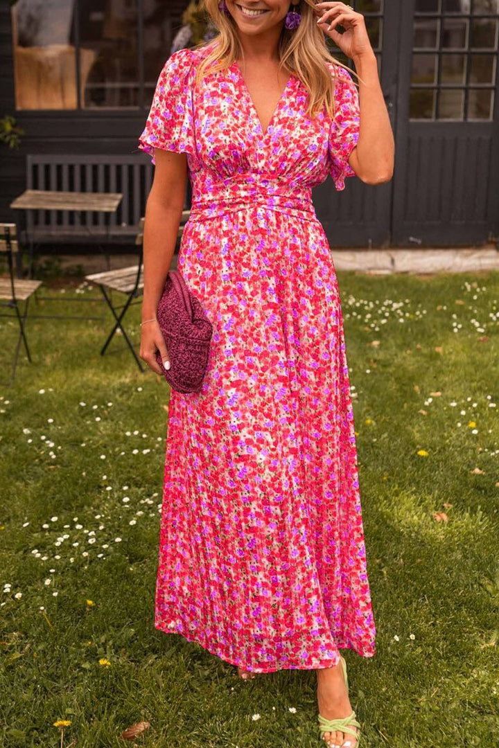 Xabrina – Maxikleid mit Empire-Taille und Blumenmuster