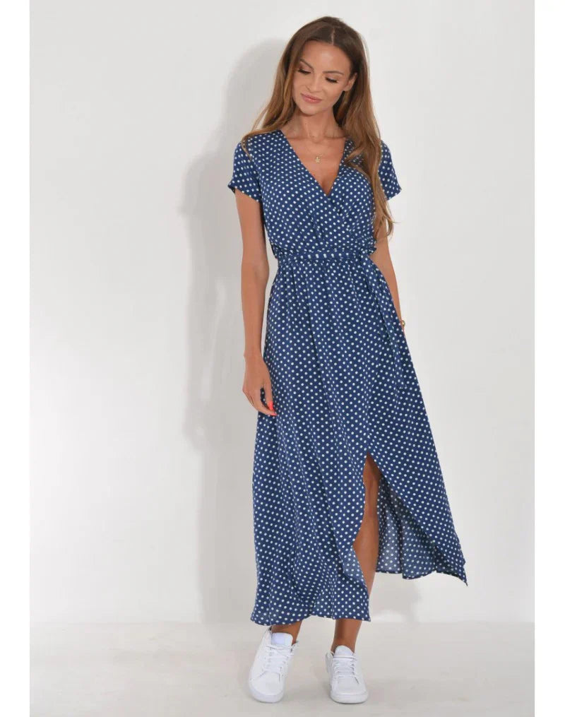 Xaria – Geblümtes Midikleid mit Gürtel