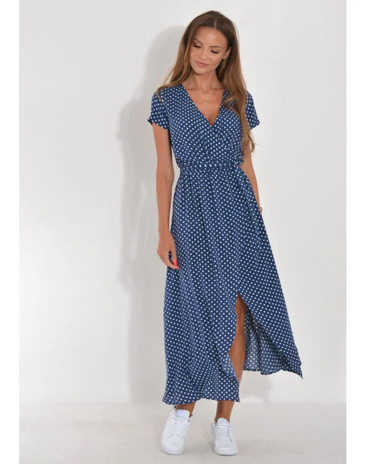 Xaria – Geblümtes Midikleid mit Gürtel